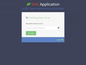SIAS Pro - Form Tracking Progres Surat